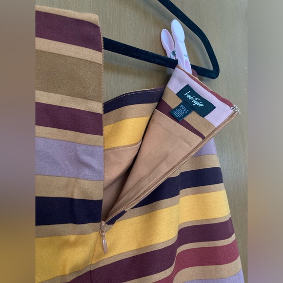 Multicolour Striped A-line Skirt | Lord & Taylor - Picture 5 of 6